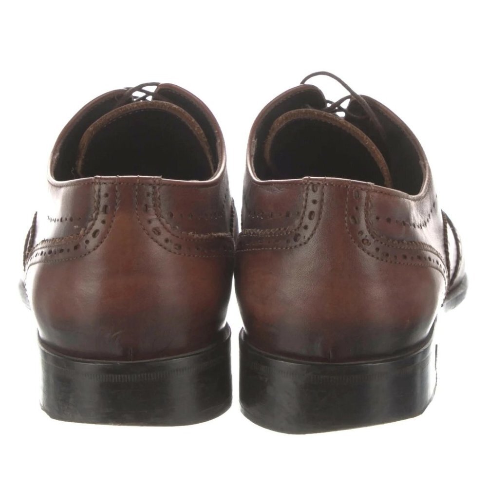 ROBERTO CAVALLI Leather Lasercut Accents Brogues Sz EU 41 US 8 w/ Box - Picture 5 of 6